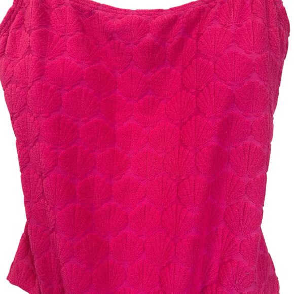 Kate Spade Textured Shell One Piece Swim Suit Pink Women Medium NWT - Picture 5 of 9